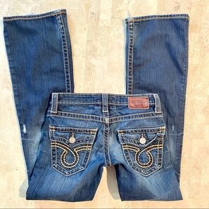 For JERZ ! Big Star Liv Distressed Dark Boot cut